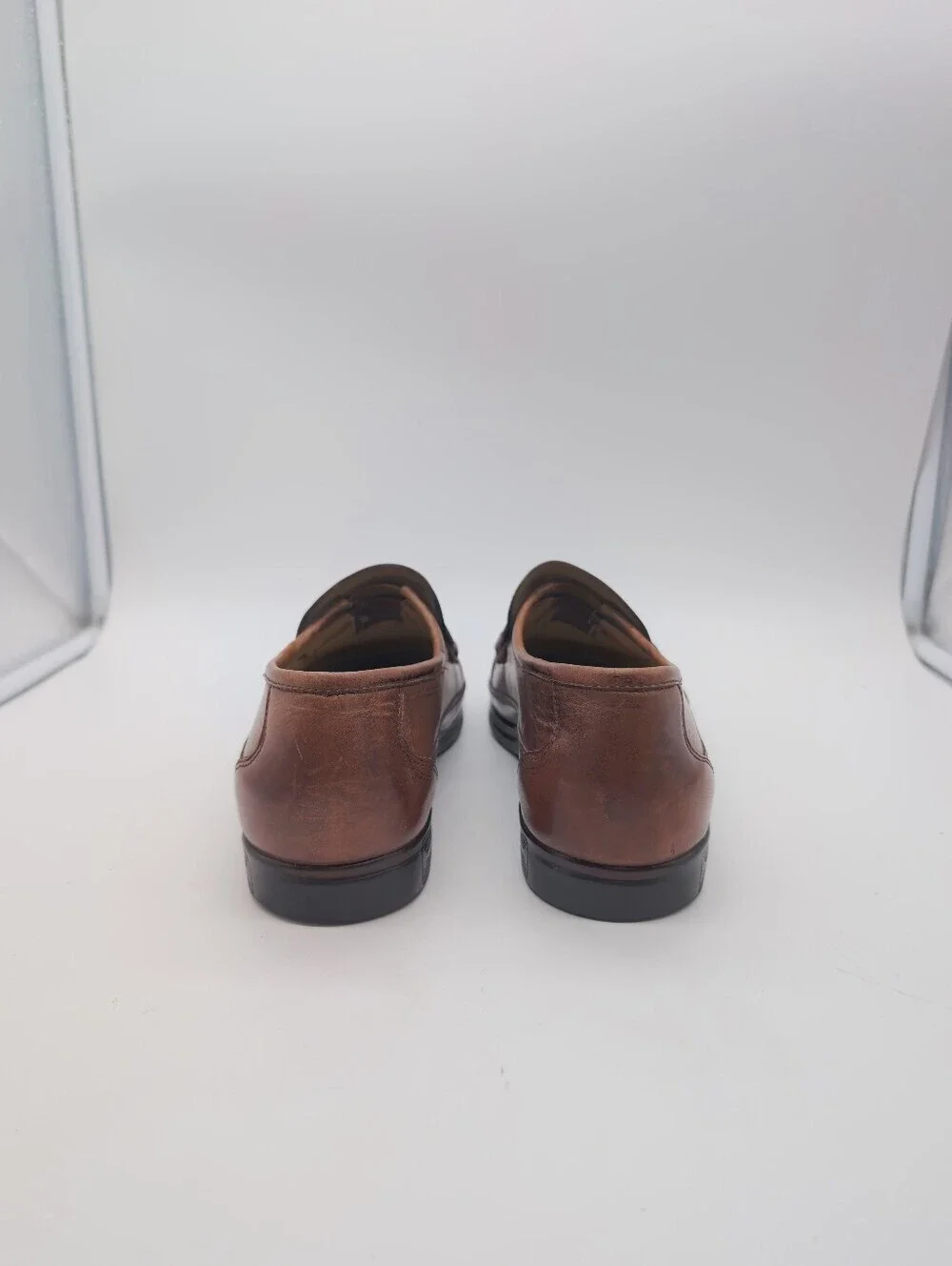 Florsheim Men's Brown Leather Tassel Loafers Sz 11 D K18599 221 Brazil